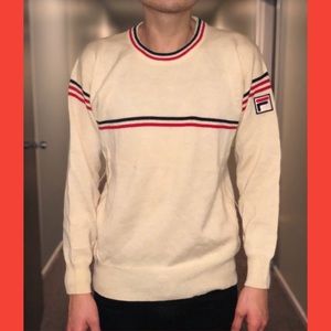 80s FILA Tennis Wool Sweater